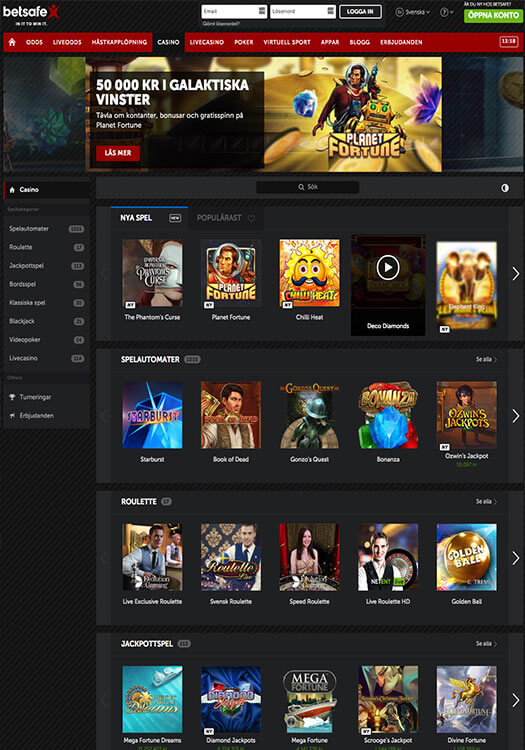 Betsafe bakgrundsbild