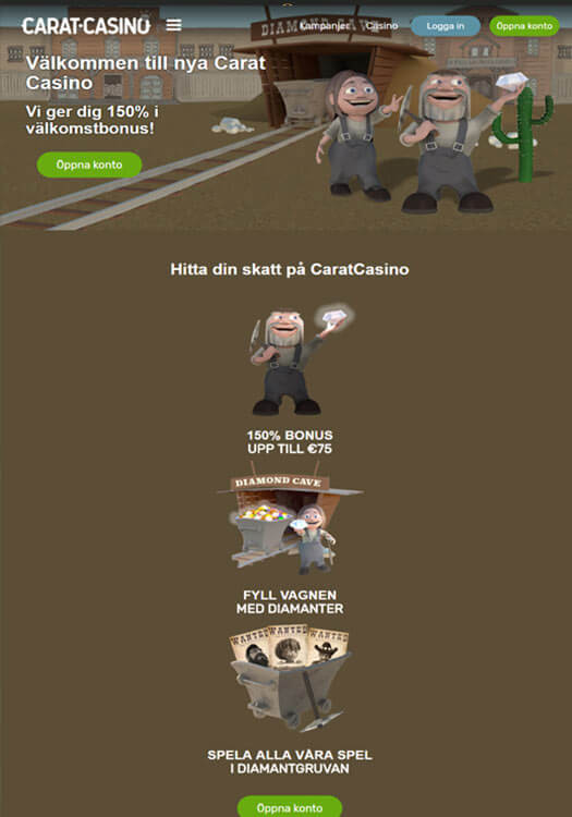 Carat Casino bakgrundsbilder
