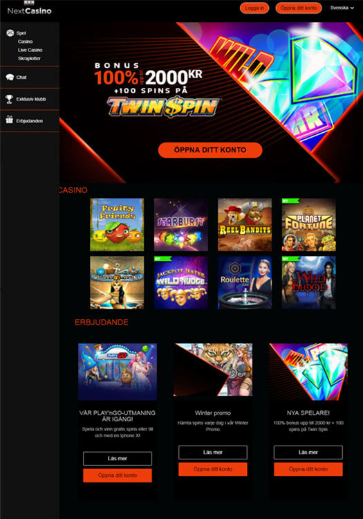 Bakgrundsbild NextCasino