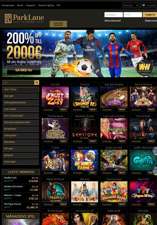 Parklane Casino bakgrundsbild