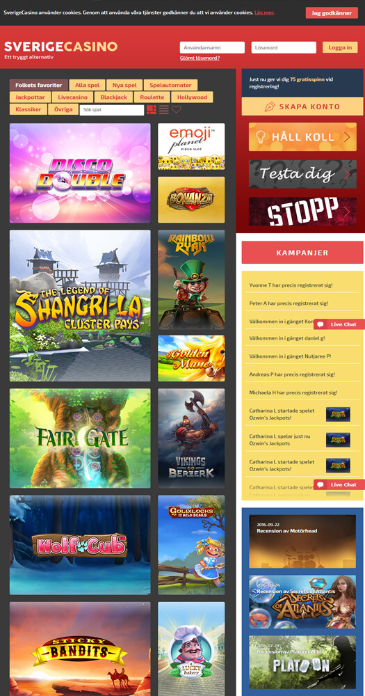 SverigeCasino